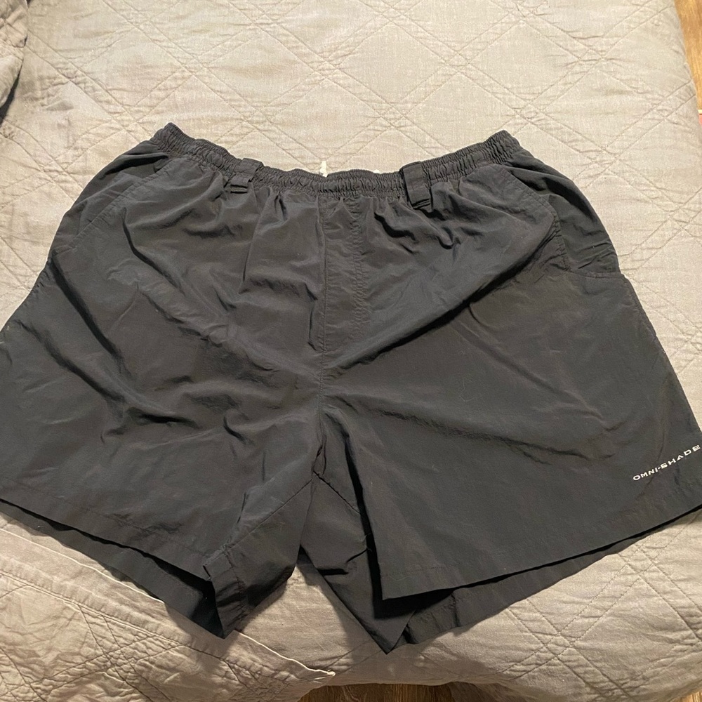XL black Columbia men’s swimming trunks. Liner is still inside.